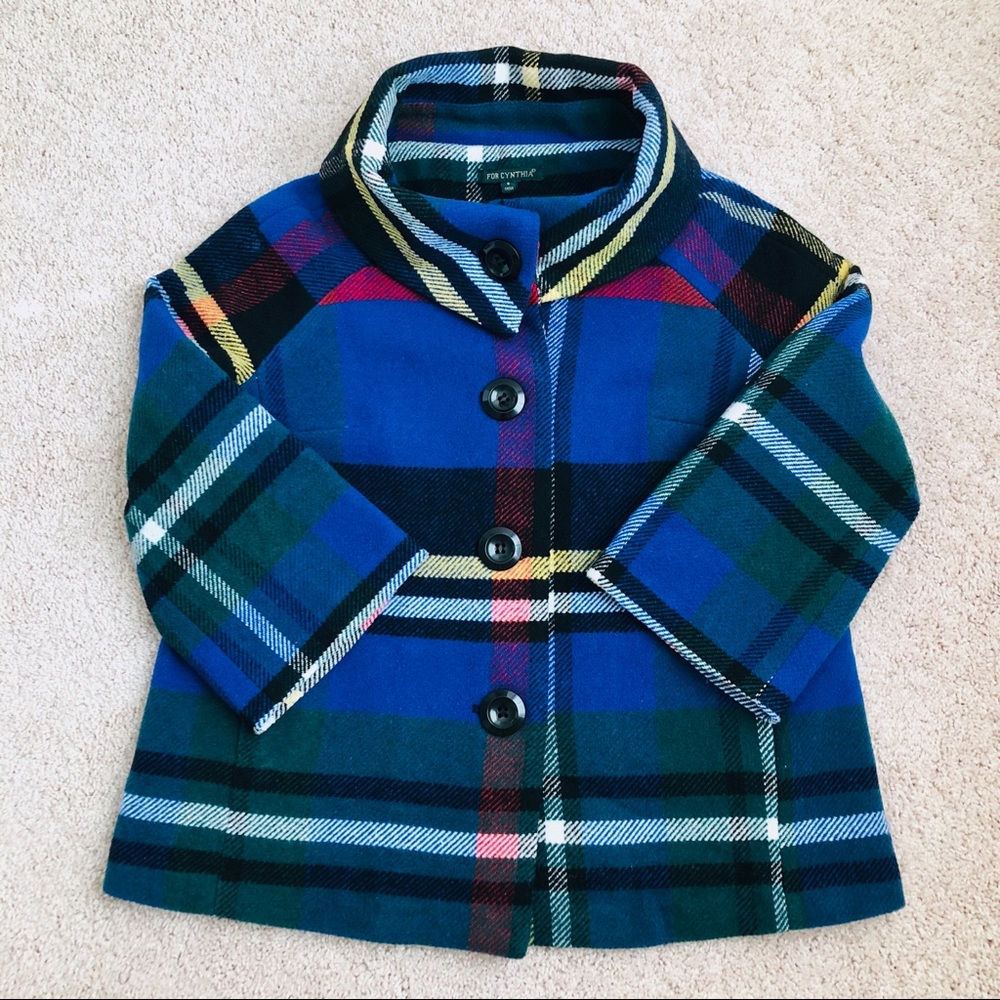 NEW For Cynthia Plaid Coat